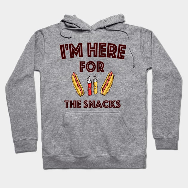 I'm here for the snacks T shirt Hoodie by Yous Sef